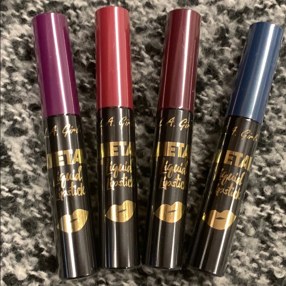 LA Girl Metal Liquid Lipstick-4pc Set
